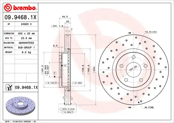 BREMBO 09.9468.1X