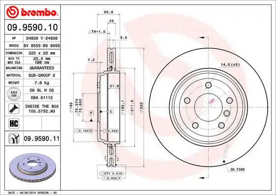 BREMBO 09.9590.11