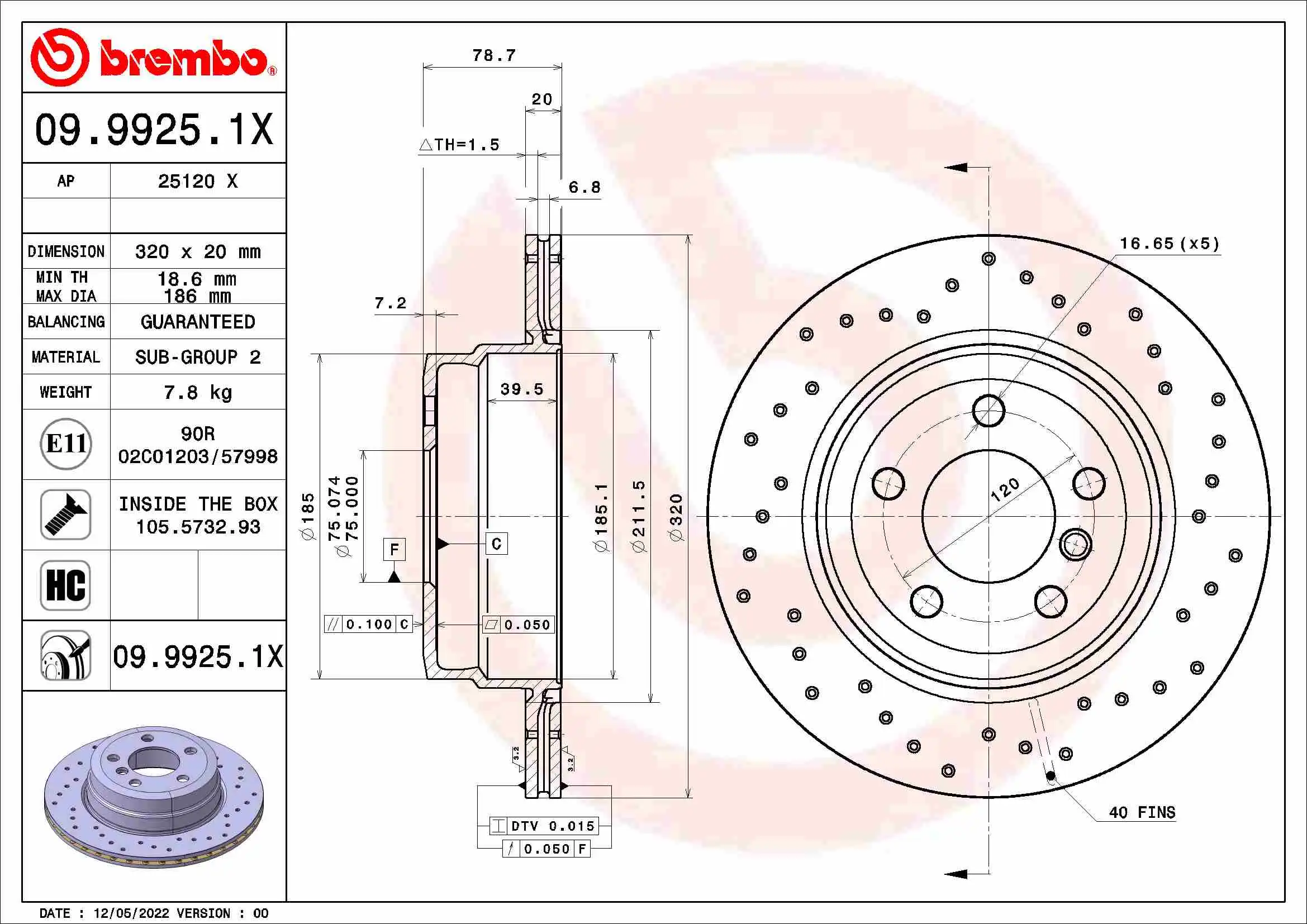 BREMBO 09.9925.1X