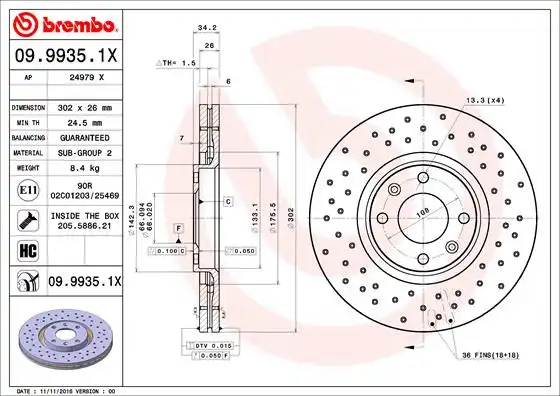 BREMBO 09.9935.1X
