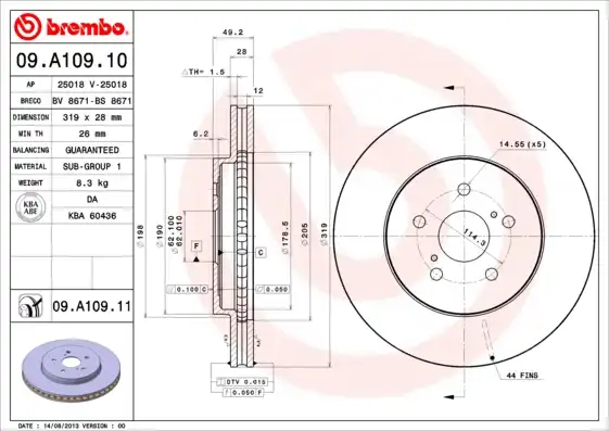 BREMBO 09.A109.11
