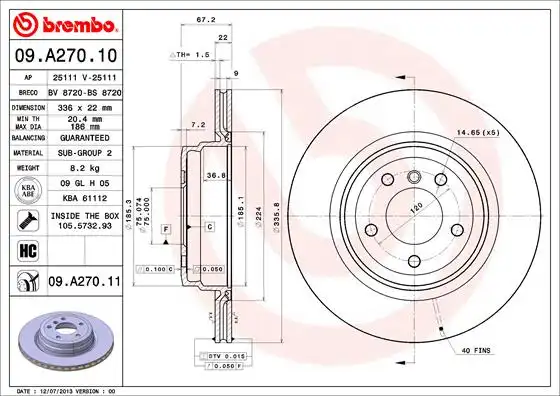 BREMBO 09.A270.11