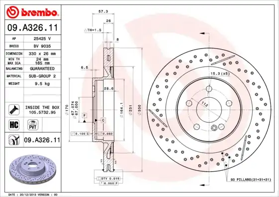 BREMBO 09.A326.11