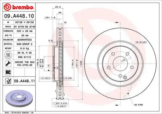 BREMBO 09.A448.11