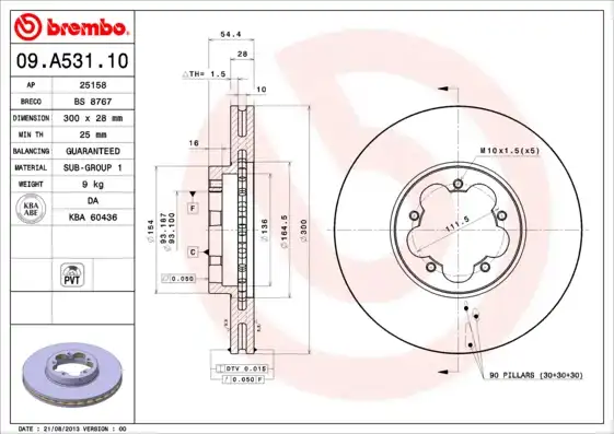 BREMBO 09.A531.10