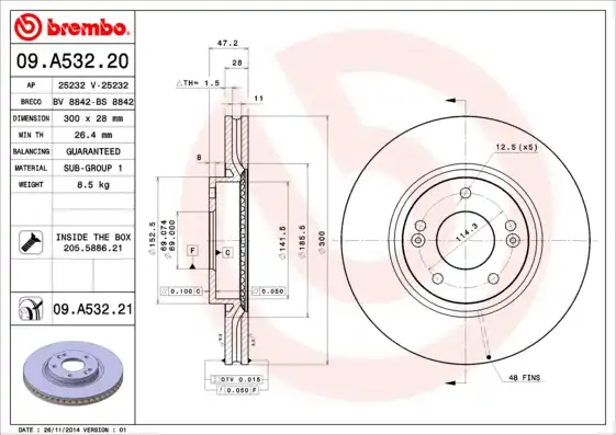 BREMBO 09.A532.21