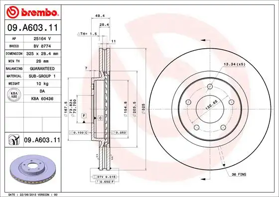 BREMBO 09.A603.11