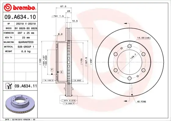 BREMBO 09.A634.11