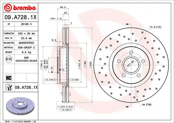 BREMBO 09.A728.1X