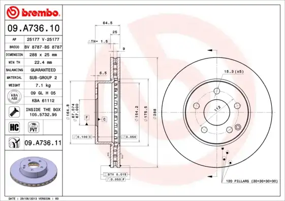 BREMBO 09.A736.11