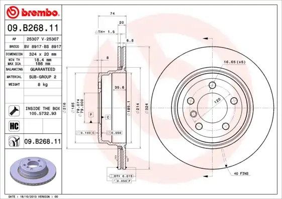 BREMBO 09.B268.11
