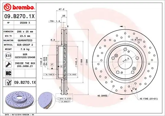 BREMBO 09.B270.1X
