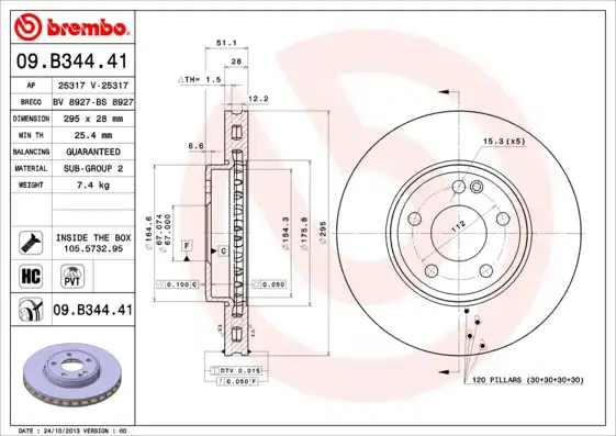 BREMBO 09.B344.41