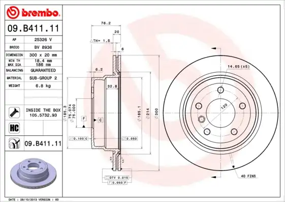 BREMBO 09.B411.11
