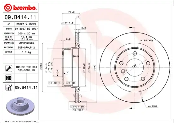 BREMBO 09.B414.11