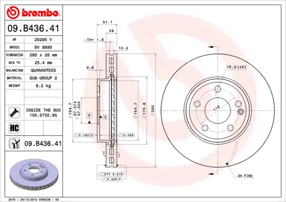 BREMBO 09.B436.41