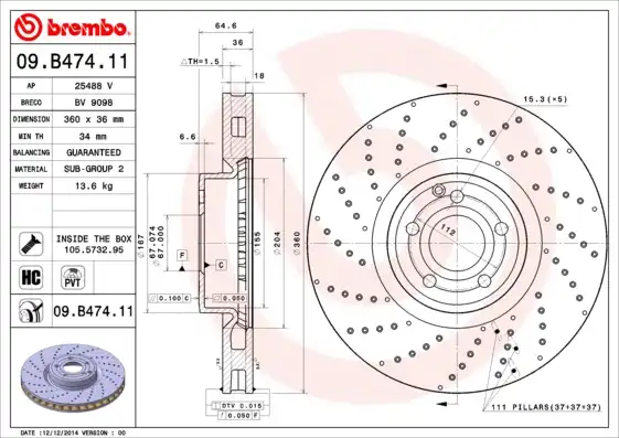 BREMBO 09.B474.11