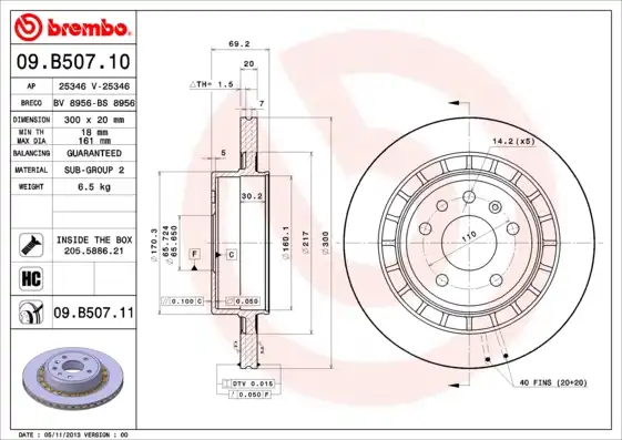 BREMBO 09.B507.11