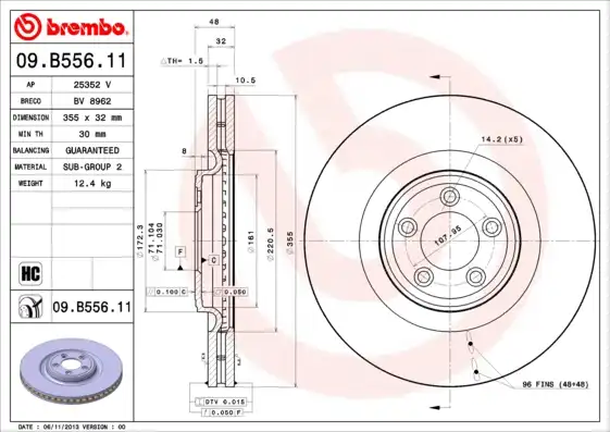 BREMBO 09.B556.11