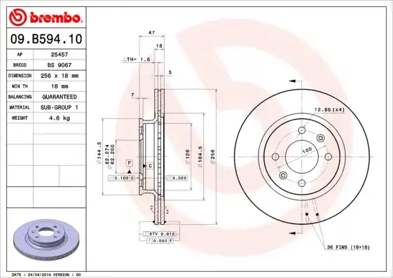 BREMBO 09.B594.10