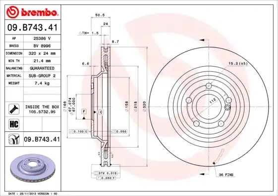 BREMBO 09.B743.41