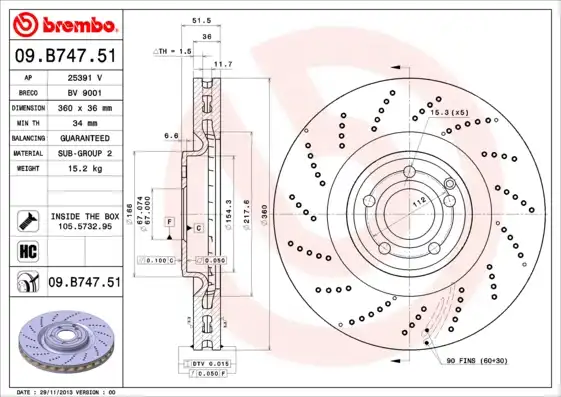 BREMBO 09.B747.51