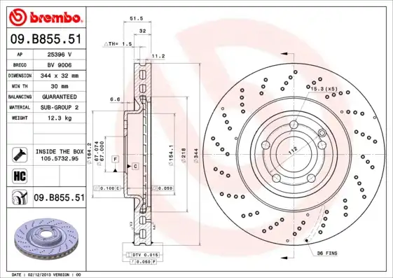 BREMBO 09.B855.51