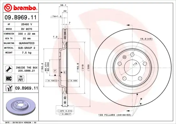 BREMBO 09.B969.11