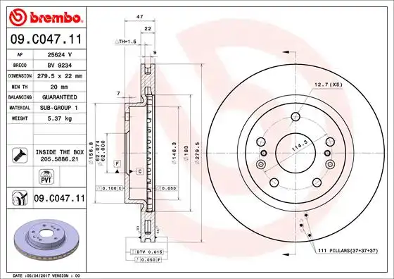 BREMBO 09.C047.11