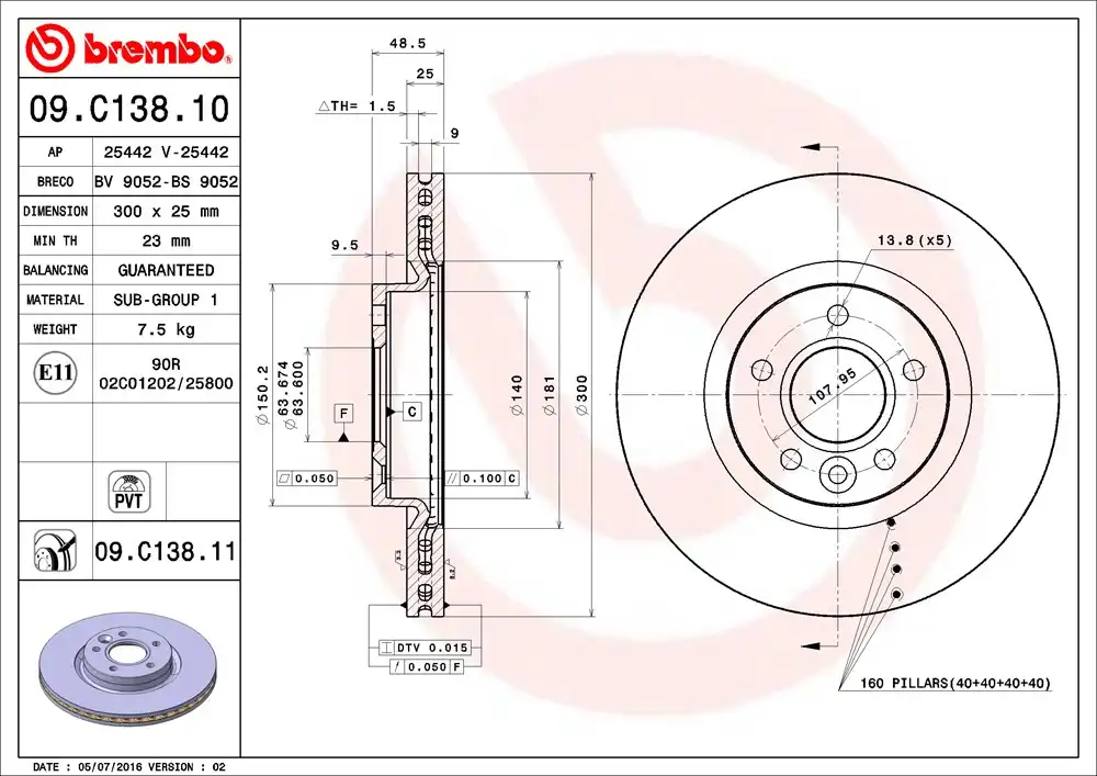 BREMBO 09.C138.11