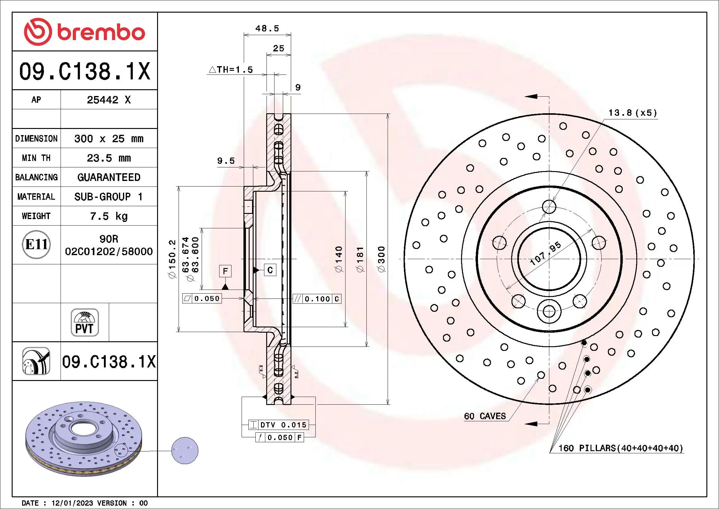 BREMBO 09.C138.1X