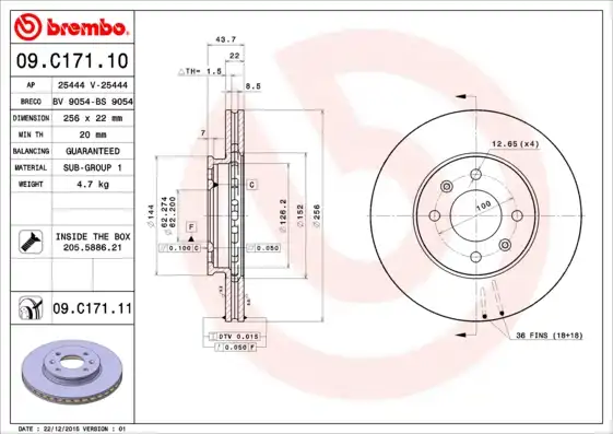 BREMBO 09.C171.11