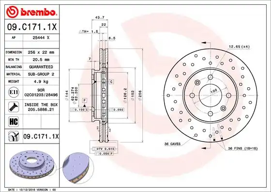 BREMBO 09.C171.1X