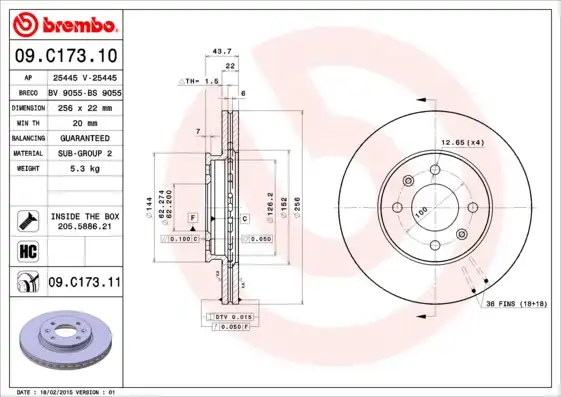 BREMBO 09.C173.11