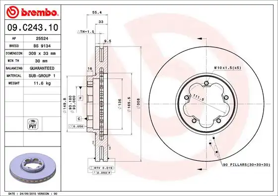 BREMBO 09.C243.10