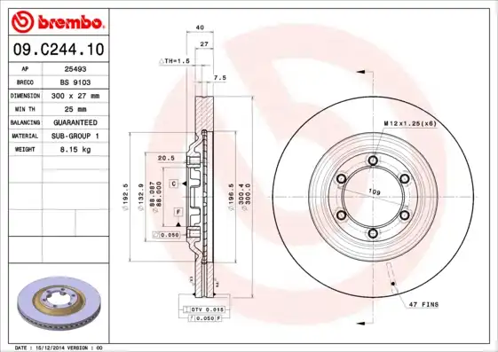 BREMBO 09.C244.10