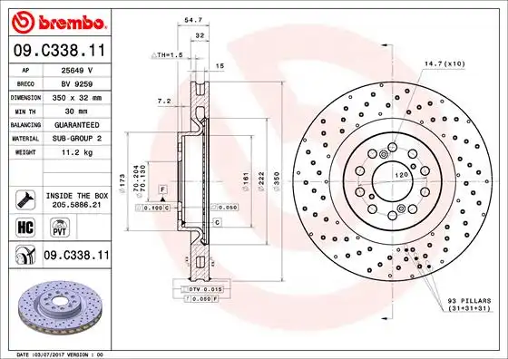 BREMBO 09.C338.11