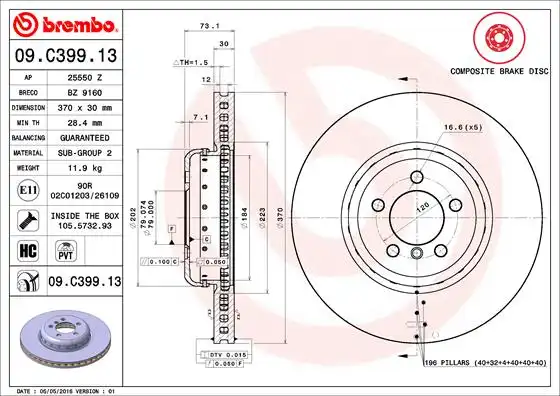 BREMBO 09.C399.13