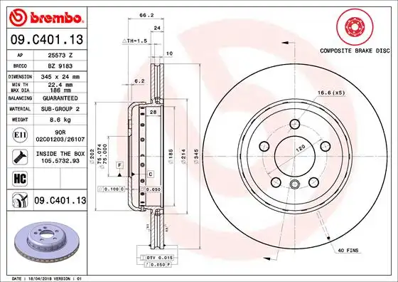 BREMBO 09.C401.13