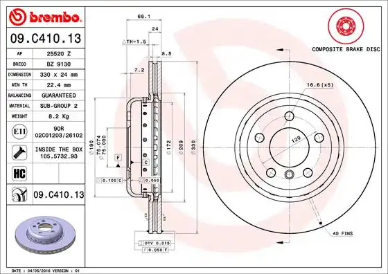 BREMBO 09.C410.13