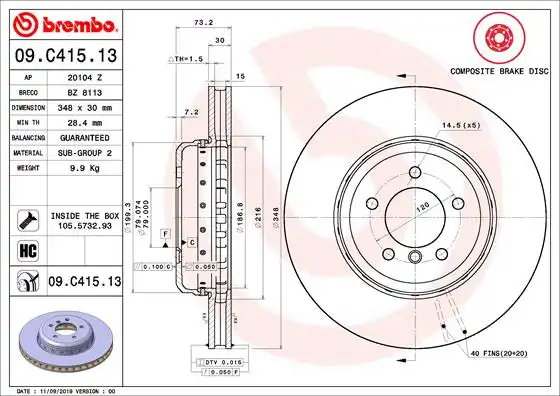 BREMBO 09.C415.13