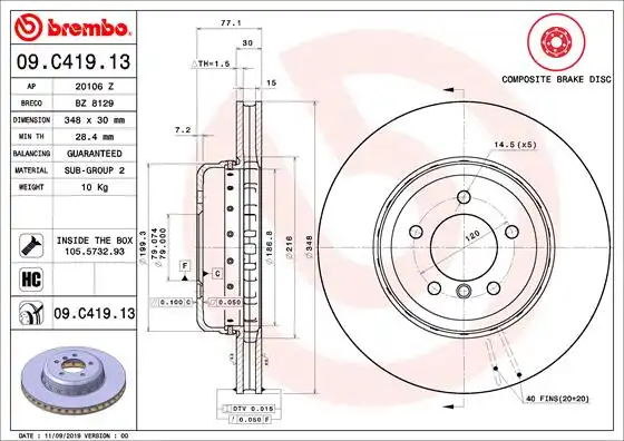 BREMBO 09.C419.13