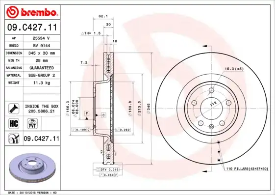 BREMBO 09.C427.11