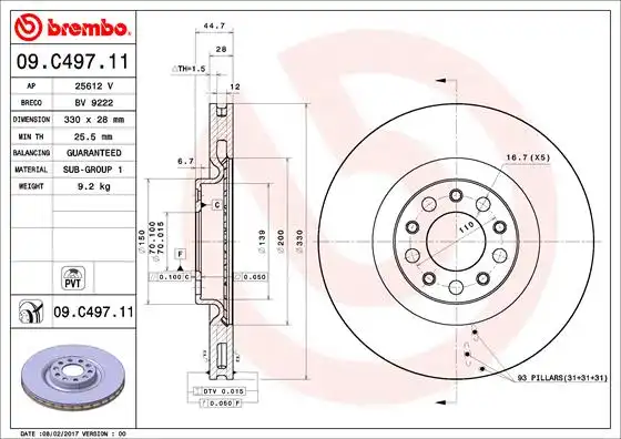 BREMBO 09.C497.11