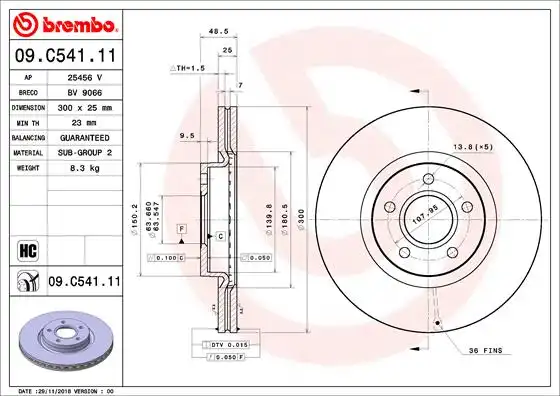 BREMBO 09.C541.11