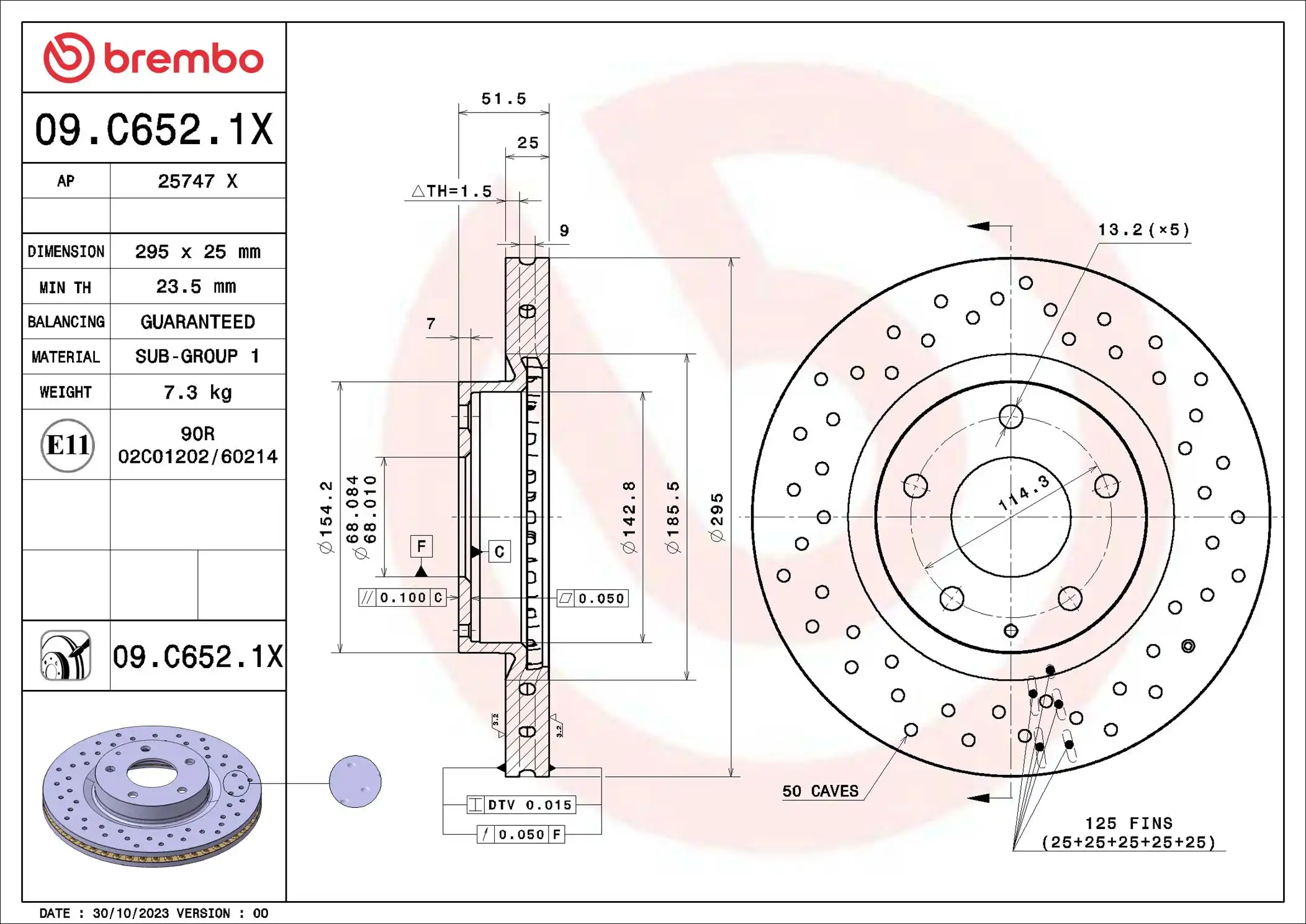 BREMBO 09.C652.1X