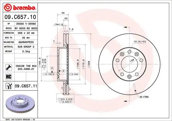 BREMBO 09.C657.11