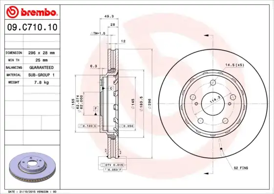 BREMBO 09.C710.11
