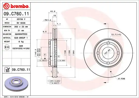 BREMBO 09.C760.11