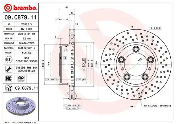 BREMBO 09.C879.11